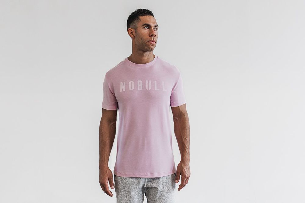 T-Shirts NOBULL Homme Rose - NOBULL,France (2607-PLREI)